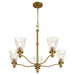 Quorum - 6803-5-47 - Five Light Chandelier - Lawton - Brushed Brass