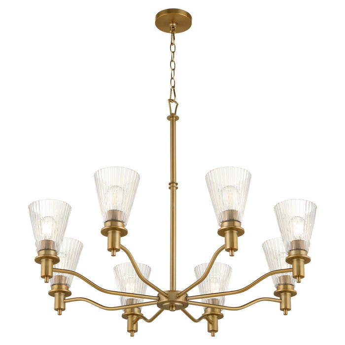 Quorum - 6803-8-47 - Eight Light Chandelier - Lawton - Brushed Brass
