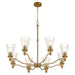 Quorum - 6803-8-47 - Eight Light Chandelier - Lawton - Brushed Brass