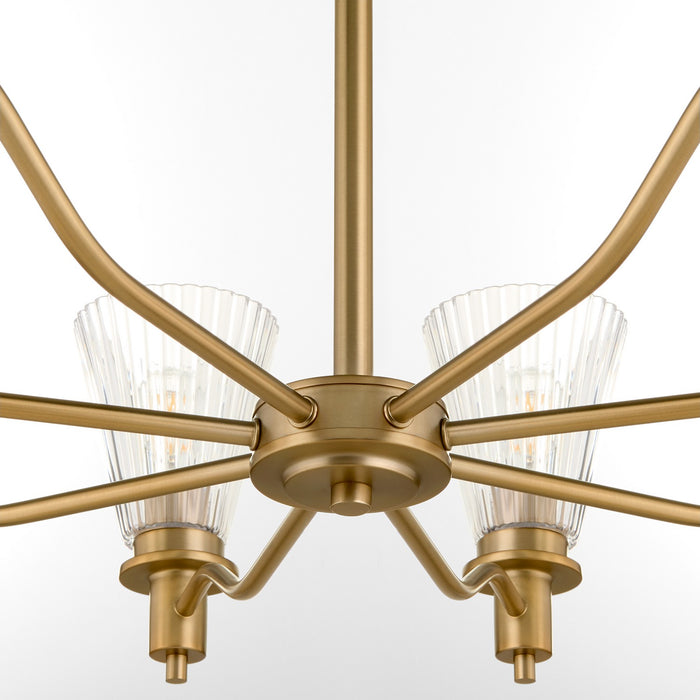 Quorum - 6803-8-47 - Eight Light Chandelier - Lawton - Brushed Brass
