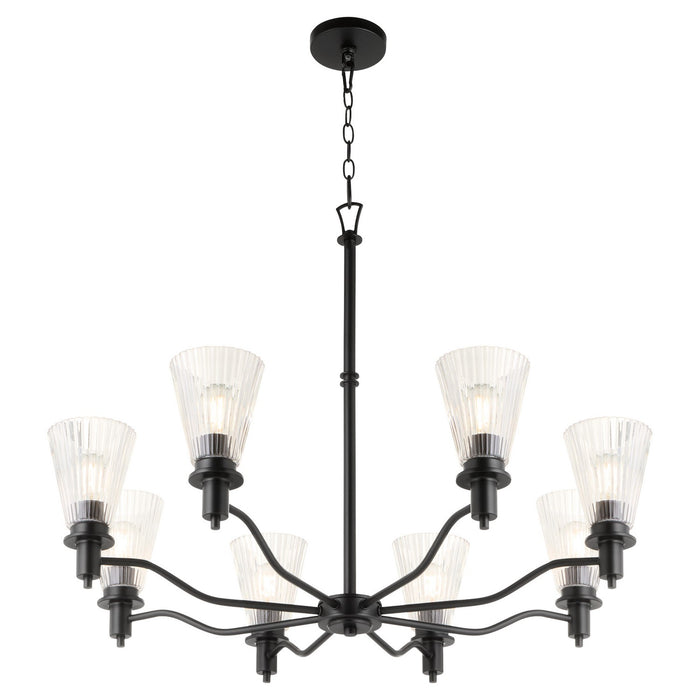 Quorum - 6803-8-59 - Eight Light Chandelier - Lawton - Matte Black
