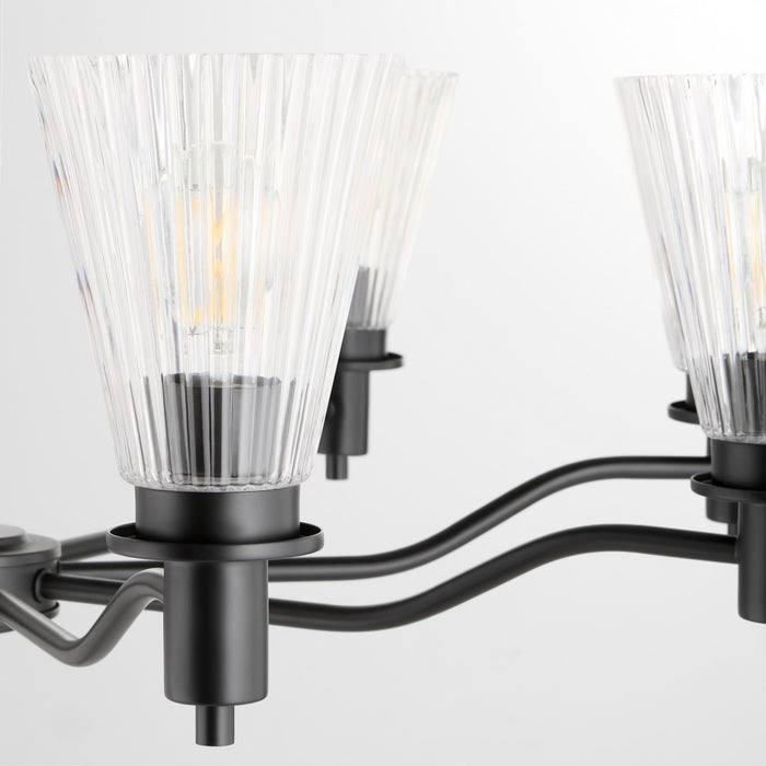 Quorum - 6803-8-59 - Eight Light Chandelier - Lawton - Matte Black
