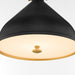 Quorum - 6863-16-5980 - One Light Pendant - Bonnel - Matte Black / Aged Brass