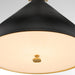 Quorum - 6863-20-5980 - One Light Pendant - Bonnel - Matte Black / Aged Brass