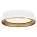Quorum - 8-2018-0847 - Ceiling Mount - Legend - Studio White / Brushed Brass