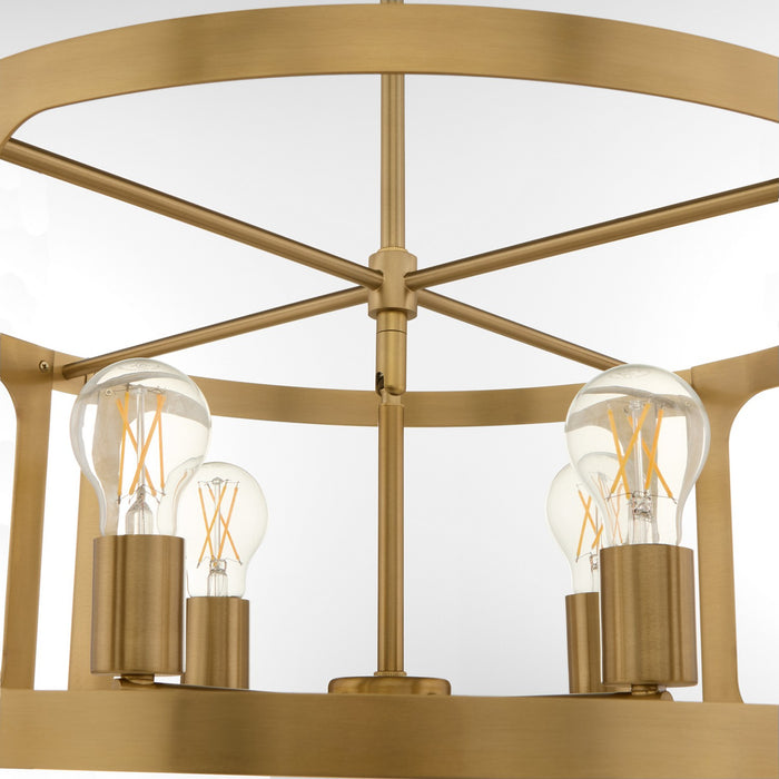 Quorum - 8231-4-47 - Four Light Pendant - Colburn - Brushed Brass