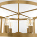 Quorum - 8231-4-47 - Four Light Pendant - Colburn - Brushed Brass