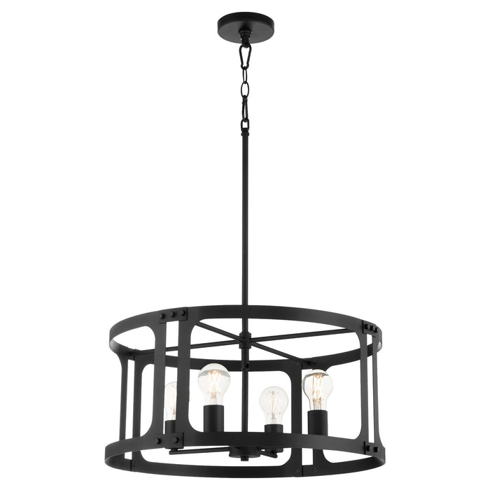 Quorum - 8231-4-59 - Four Light Pendant - Colburn - Matte Black