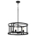 Quorum - 8231-4-59 - Four Light Pendant - Colburn - Matte Black