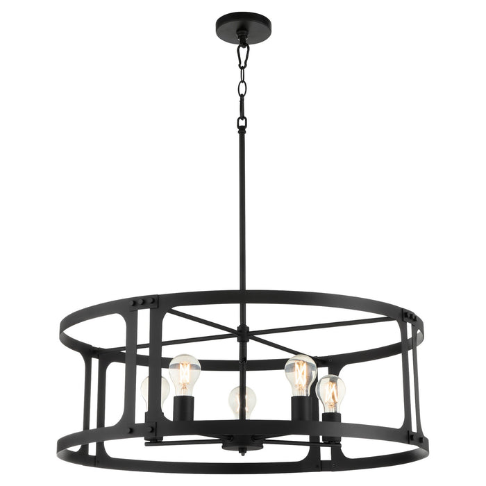 Quorum - 8231-5-59 - Five Light Pendant - Colburn - Matte Black