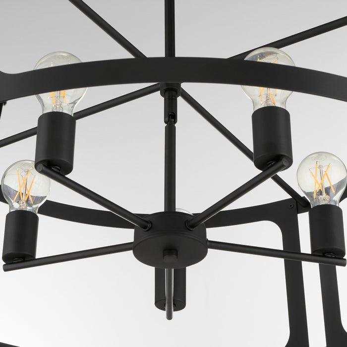 Quorum - 8231-5-59 - Five Light Pendant - Colburn - Matte Black