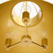 Quorum - 823-3-0880 - Three Light Pendant - Pruitt - Studio White/ Aged Brass