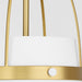 Quorum - 823-3-0880 - Three Light Pendant - Pruitt - Studio White/ Aged Brass