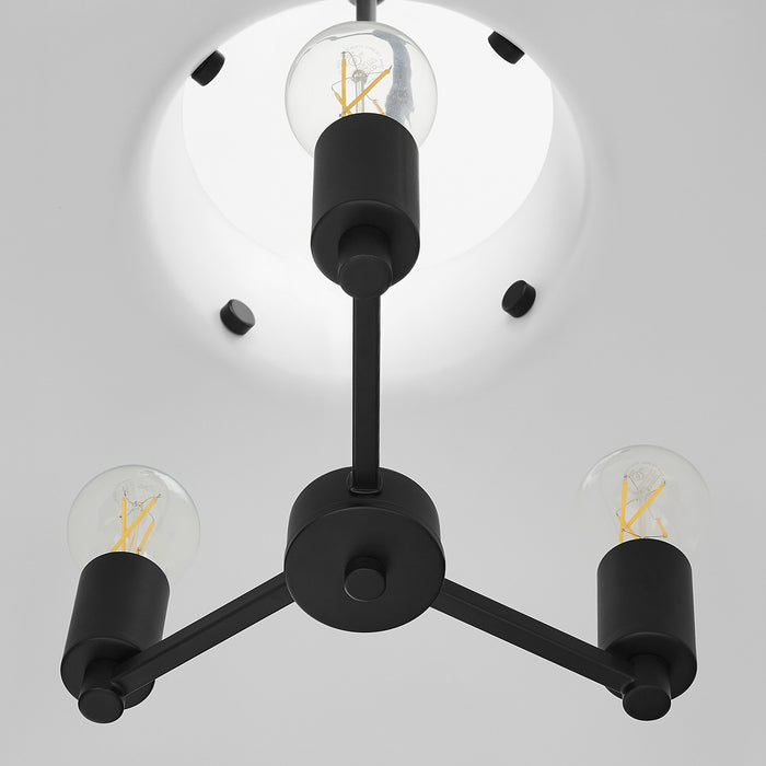Quorum - 823-3-59 - Three Light Pendant - Pruitt - Matte Black