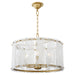 Quorum - 8575-4-80 - Four Light Pendant - Prestige - Aged Brass