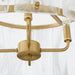 Quorum - 8575-4-80 - Four Light Pendant - Prestige - Aged Brass