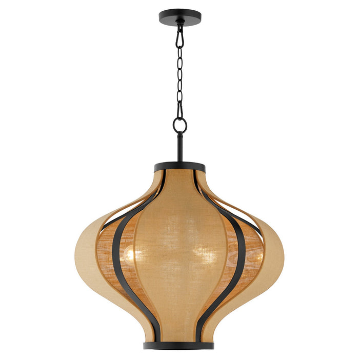 Quorum - 892-3-59 - Three Light Pendant - Monroe - Matte Black
