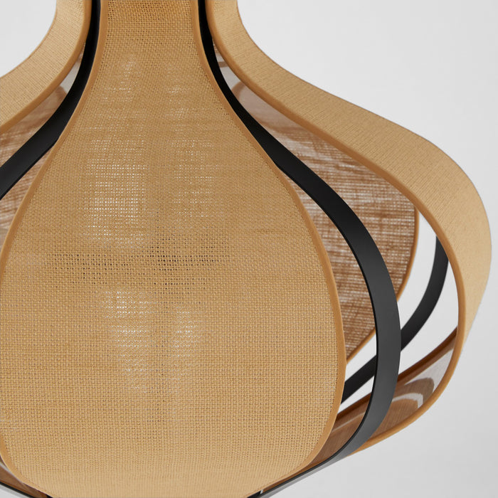 Quorum - 892-3-59 - Three Light Pendant - Monroe - Matte Black