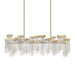 Zeev Lighting - CD10425-24-AGB - 24 Light Chandelier - Waterfall - Aged Brass