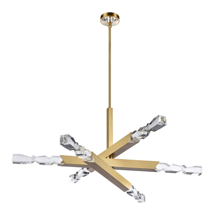 Zeev Lighting - CD11341-LED-6-2x2-AGB - LED Chandelier - Mamadim - Aged Brass