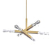 Zeev Lighting - CD11341-LED-6-2x2-AGB - LED Chandelier - Mamadim - Aged Brass
