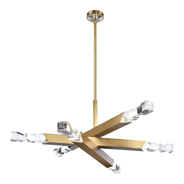 Zeev Lighting - CD11349-LED-6-3x3-AGB - LED Chandelier - Mamadim - Aged Brass