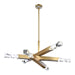 Zeev Lighting - CD11349-LED-6-3x3-AGB - LED Chandelier - Mamadim - Aged Brass