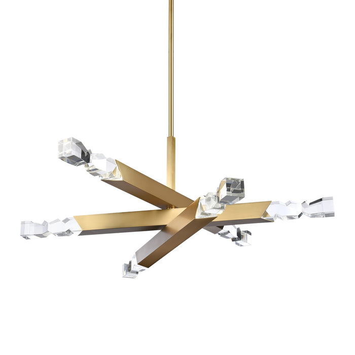 Zeev Lighting - CD11349-LED-6-3x3-AGB - LED Chandelier - Mamadim - Aged Brass