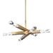 Zeev Lighting - CD11349-LED-6-3x3-AGB - LED Chandelier - Mamadim - Aged Brass