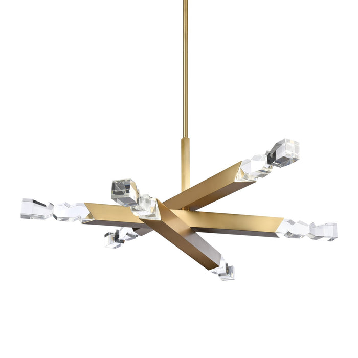 Zeev Lighting - CD11349-LED-6-3x3-AGB - LED Chandelier - Mamadim - Aged Brass