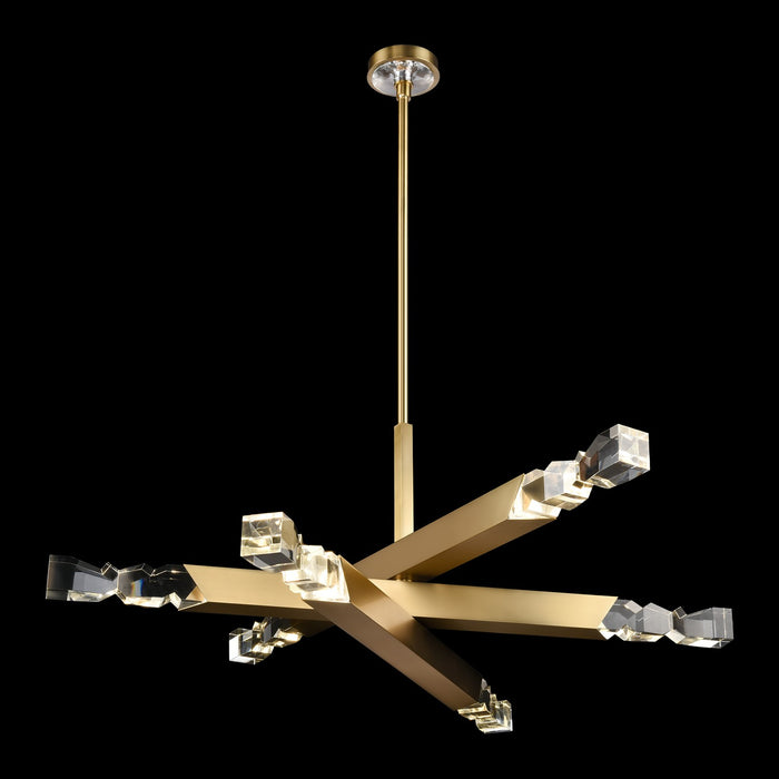 Zeev Lighting - CD11349-LED-6-3x3-AGB - LED Chandelier - Mamadim - Aged Brass