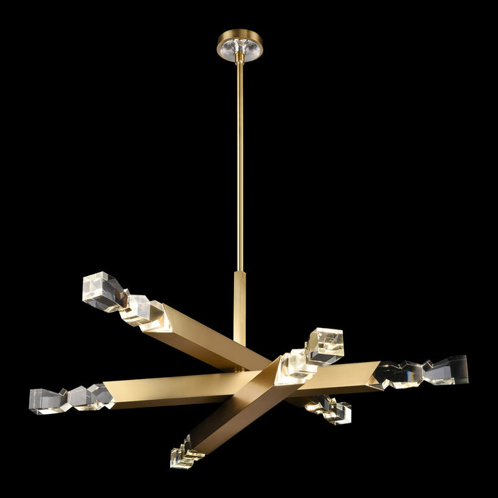 Zeev Lighting - CD11349-LED-6-3x3-AGB - LED Chandelier - Mamadim - Aged Brass