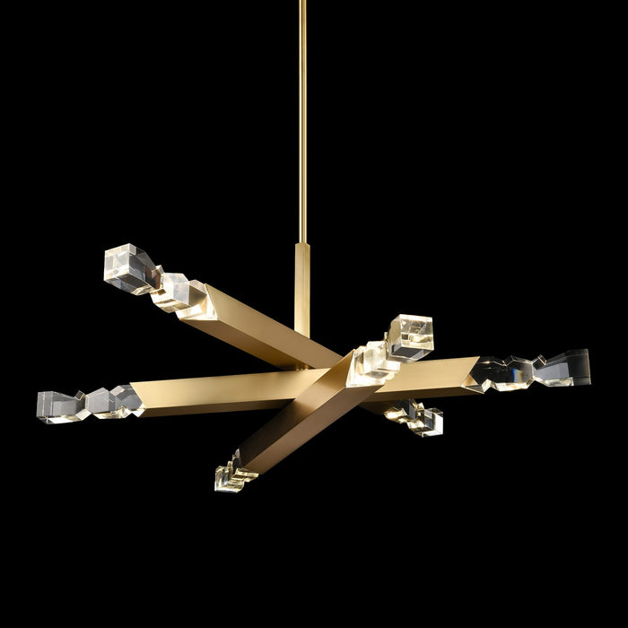 Zeev Lighting - CD11349-LED-6-3x3-AGB - LED Chandelier - Mamadim - Aged Brass