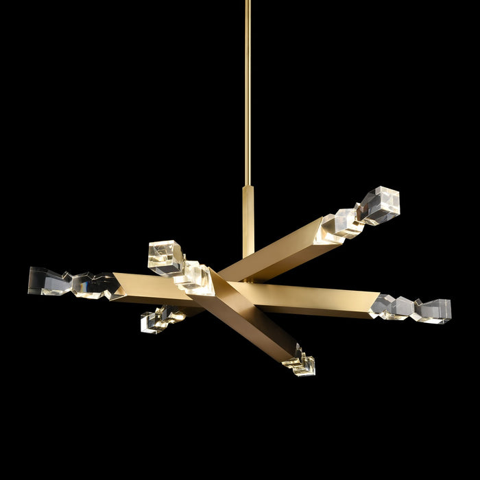 Zeev Lighting - CD11349-LED-6-3x3-AGB - LED Chandelier - Mamadim - Aged Brass