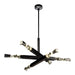 Zeev Lighting - CD11352-LED-6-3x3-SBB - LED Chandelier - Mamadim - Satin Brushed Black