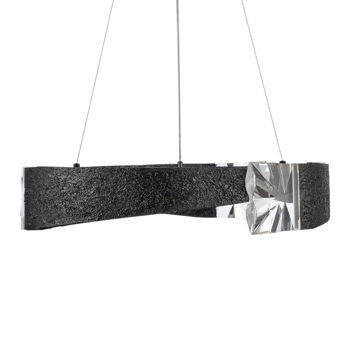 Zeev Lighting - CD11608-LED-3-25-TMBK - LED Chandelier - Arcus - Textured Matte Black