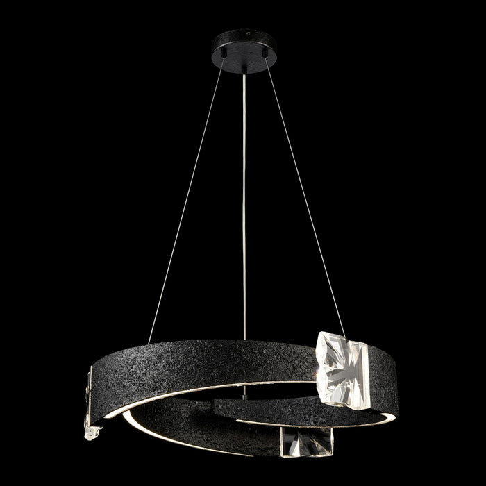 Zeev Lighting - CD11608-LED-3-25-TMBK - LED Chandelier - Arcus - Textured Matte Black