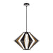 Zeev Lighting - EP11371-LED-1-2x2-SBB+AGB - LED Outdoor Pendant - Mamadim - Satin Brushed Black