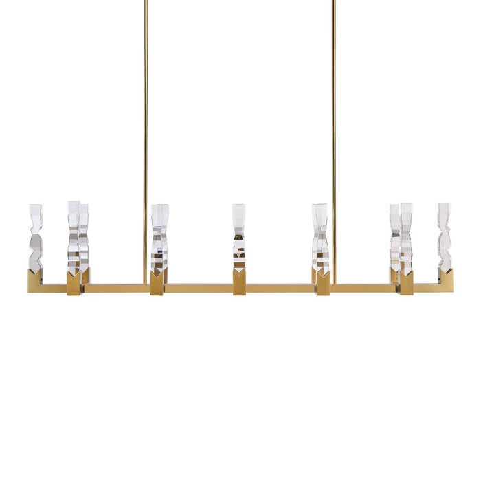 Zeev Lighting - PL11356-LED-12-2x2-AGB - LED Linear Pendant - Mamadim - Aged Brass