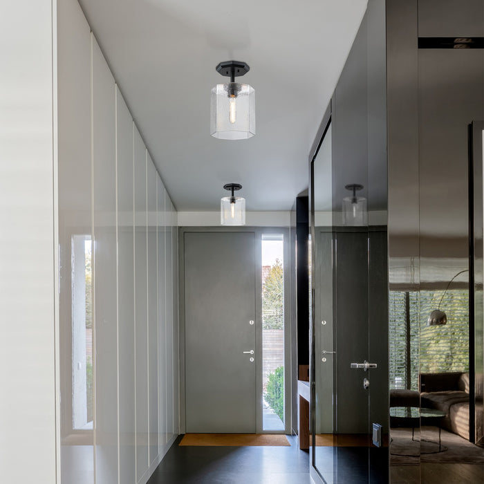 Designers Fountain - D309M-SF-MB - One Light Semi Flush Mount - Haven - Matte Black