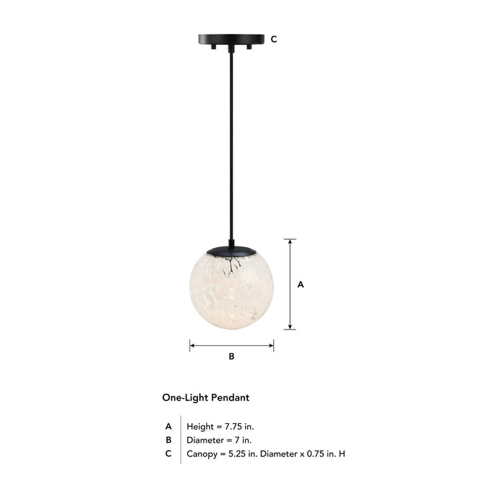 Designers Fountain - D282M-7P-MB - One Light Pendant - Circo - Matte Black