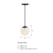 Designers Fountain - D282M-7P-MB - One Light Pendant - Circo - Matte Black