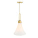 Designers Fountain - D339M-12P-BG - One Light Pendant - Evergreen Oasis - Burshed Gold