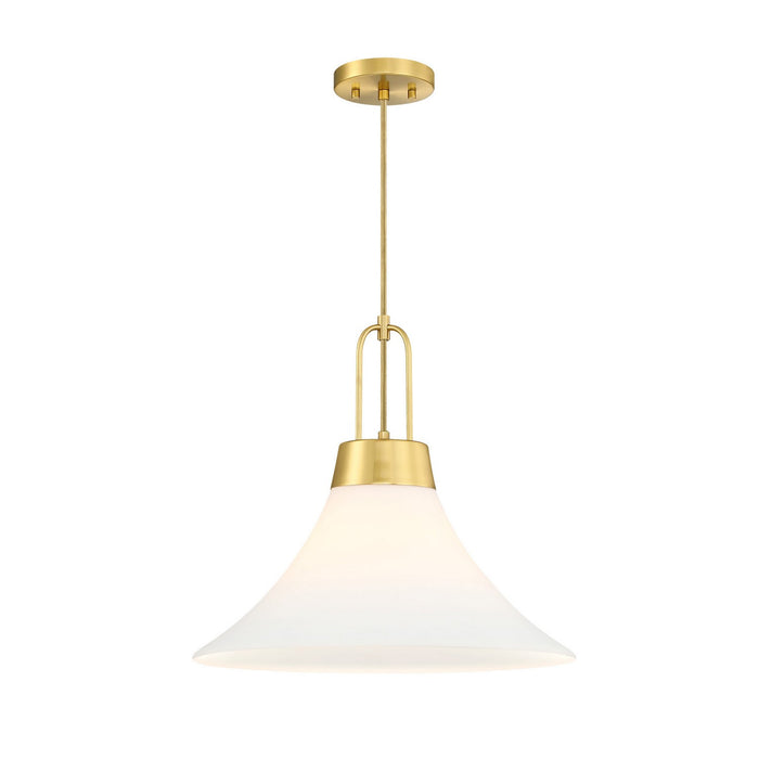 Designers Fountain - D339M-18P-BG - One Light Pendant - Evergreen Oasis - Burshed Gold