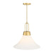 Designers Fountain - D339M-18P-BG - One Light Pendant - Evergreen Oasis - Burshed Gold