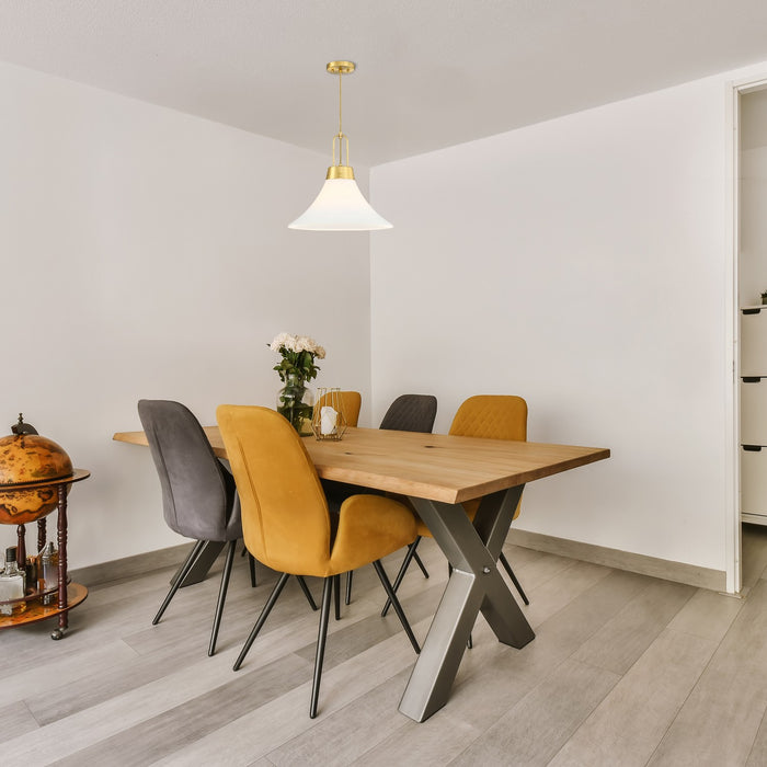 Designers Fountain - D339M-18P-BG - One Light Pendant - Evergreen Oasis - Burshed Gold