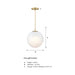 Designers Fountain - D342M-12P-BG - One Light Pendant - Pixie - Burshed Gold