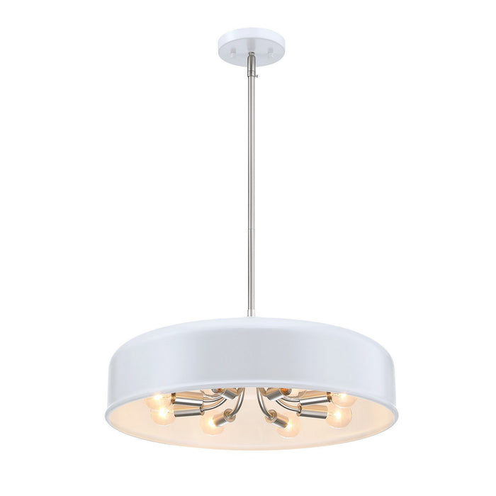 Designers Fountain - D346C-20P-MW - Eight Light Pendant - Forbidden Springs - Matte White