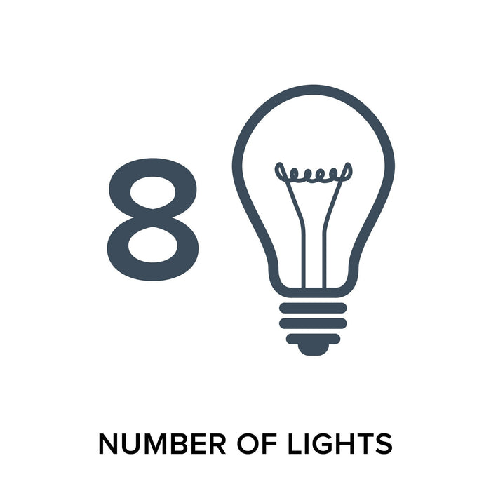 Designers Fountain - D346C-20P-MW - Eight Light Pendant - Forbidden Springs - Matte White