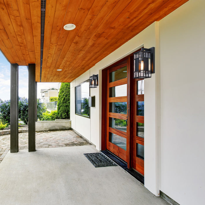 Designers Fountain - D351M-14EW-BK - One Light Outdoor Wall Sconce - Edgehill - Matte Black